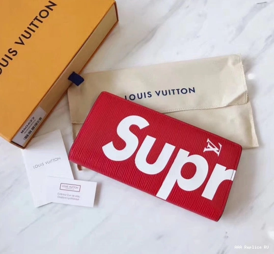 Aaa replica bags Vuitton Louis wallet supreme 0716
